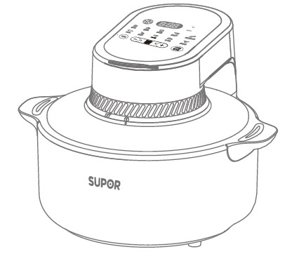 空氣炸鍋 說明書KD50DQ852  7210007852